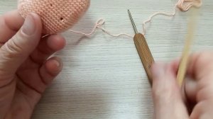 Кукла с одеждой крючком// МК часть 3// Голова.