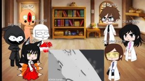 Scps+Ciêntistas reagindo ao Saitama vs Scp 096