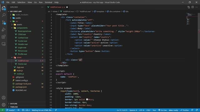 តោះរៀន Vue JS 2 សម្រាប់អ្នកចាប់ផ្តើមដំបូង #29 - Add Data смотреть онлайн