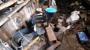 Самодельный сверлильный станок с двигателем  от стиральной машины