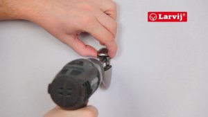 Установка стеклянной полки на кронштейн пеликан, Larvij