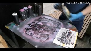 Как нарисовать картину. Картины балончиком. Spray paint art. Душевное волнение by Art.balonnn