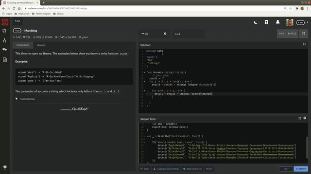 Golang: Codewars Mumbling смотреть онлайн