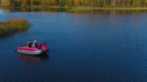 Тест драйв лодки ермак 340 на воде осень