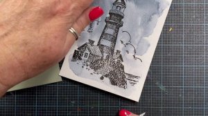 Easy Moody Sky and Lighthouse | Impression Obsession