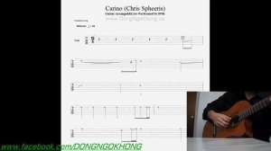 Carino (Chris Spheeris) - Live Guitar Solo with TAB by DNK