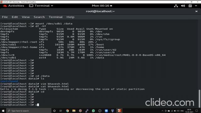 ?Increase or Decrease the Size of Static Partition in Linux. смотреть онлайн