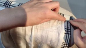 Как выполнить пояс на юбке с запАхом на пуговицах. Закрытые срезы. МК по шитью