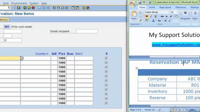 SAP Reservation | Reservation In SAP MM | MB21 SAP