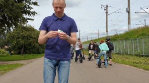 Катание на моноколесе, обзор с моноколеса, кубик рубик на моноколесе. Клуб моноколесников.