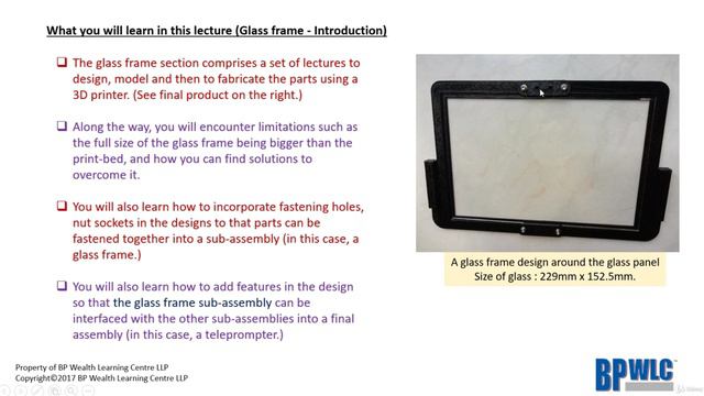 2-1. The glass frame - Introduction