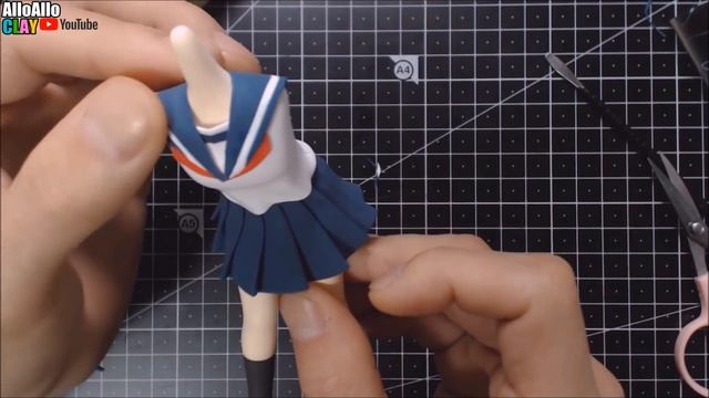 How to make anime figure[Takagi-san]Clay Tutorial/AlloAllo CLAY