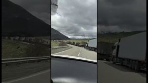 Верхний ларс строительство ремонт дороги. Грузия россия граница #грузия #россия #новости #georgia