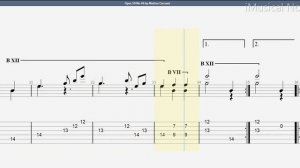 Guitar TAB - Matteo Carcassi : Opus 59 No 46 Waltz in E  | Tutorial Sheet Lesson #iMn