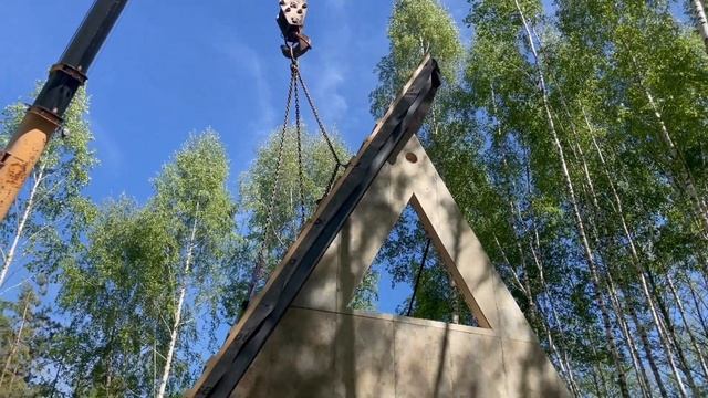 ПОСТРОИЛИ А-ФРЕЙМ ЗА 3 ДНЯ/ПРЕФАБ ТЕХНОЛОГИЯ