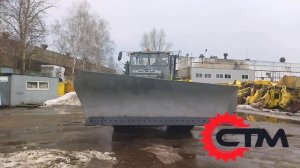 Мощнейший грейдозер на базе трактора Кировец К-700