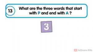English Quiz for Kids | Quiz Time | English Trivia for Kids | @AAtoonsKids