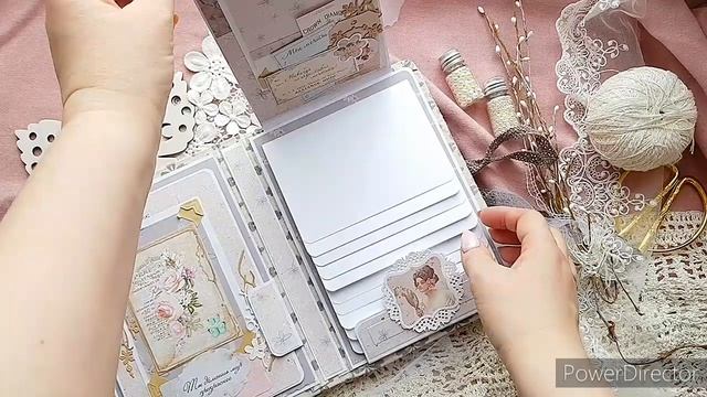 #dies_Fantasy Винтажная фотопапка Скрапбукинг смотреть онлайн