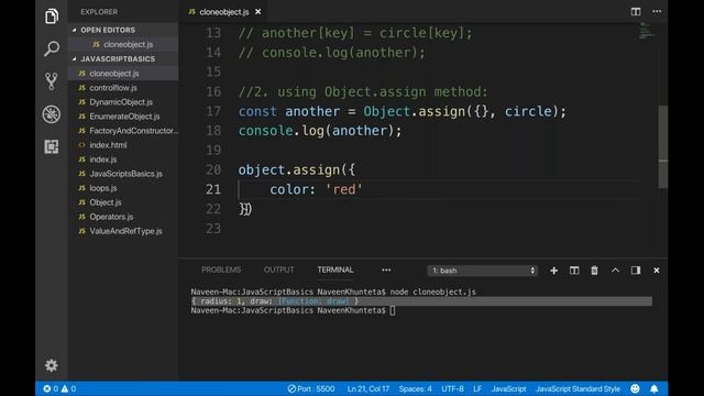 Cloning an Object in JavaScript - Part - 10