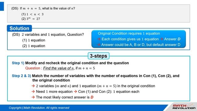 C23. Answer B (2 Variables and 1 Equation) смотреть онлайн