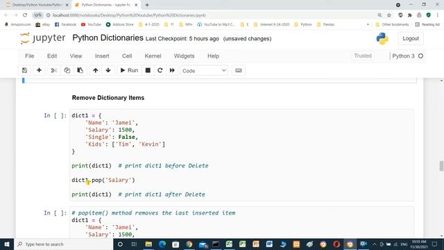 Python Beginners Tutorial  - Python Dictionaries