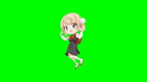 (FREE TO USE) Loli Shigure Ui Dance - Green screen