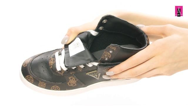 3405209 Видеообзор I Женские кеды высокие GUESS GEPC