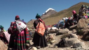 Тибетские паломники, гора Кайлас. Tibetan pilgrims, Kailash kora