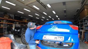 Hyundai Creta. Удаление вмятины крышки багажника.