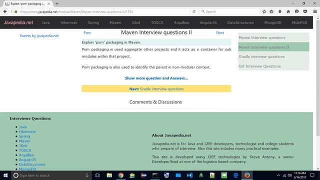 Explain 'pom' packaging in Maven.
| javapedia.net смотреть онлайн