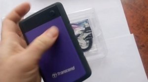 Распаковка - Внешний жесткий диск Transcend StoreJet 25H3P 1Tb (TS1TSJ25H3P)