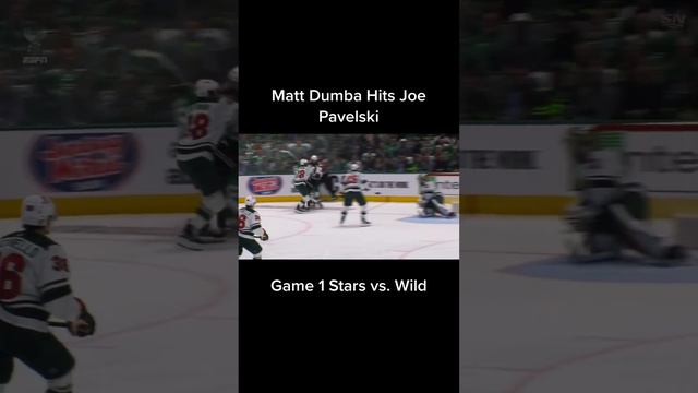 Matt Dumba Hits Joe Pavelski in Game 1