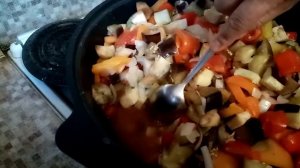 АДЖАПСАНДАЛ/ОВОЩНОЕ РАГУ БЕЗ УКСУСА/ НА ЗИМУ.