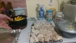 шашлык в духовке с картошкой