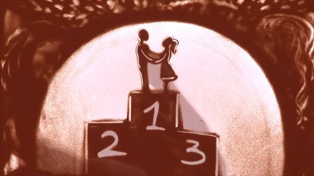 Песочная анимация в качестве подарка от близких друзей на свадьбу Александра и Алины. смотреть онлайн