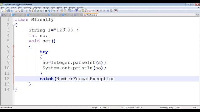 Exceptions Handling in Java (HINDI)| Exception Handling java |Finally block | NumberFormatException
