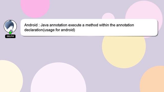 Android : Java annotation execute a method within the annotation declaration(usage for android)