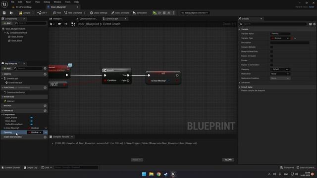 Уроки Unreal Engine 5 - Открытие двери (Простой вариант)