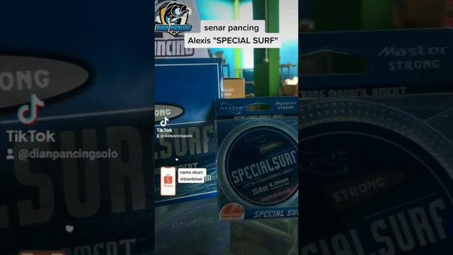 Senar Pancing Monofilament Alexis Special Surf Gak Gampang Kriting Warna Clear Panjang 150 Meter