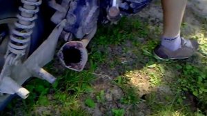 скутер без глушителя