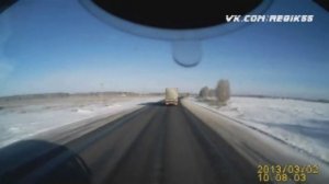 Авария лоб в лоб на трассе Новосибирск-Омск