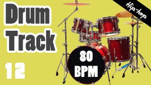 Drum Loop - 80 BPM - Hip Hop Beat - Visual Metronome