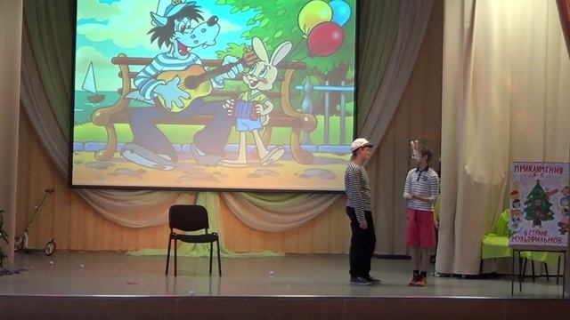 Школа 1205 "Основа" Новый год. Путешествие по мульфильмам смотреть онлайн