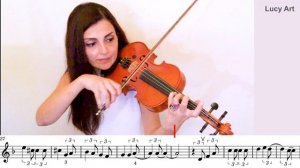 #Tutorial L'italiano Vero #Violin #Sheetmusic @Lucyart