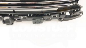 VW Tiguan I рестайлинг 2011-2018 Решетка радиатора сток черный глянец с хром полосками LOWSTUFF