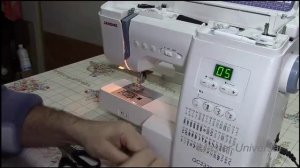 Как пришить пуговицы на  швейной машине JanomeQC2325.Часть 6.Видео №13.