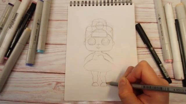 Как нарисовать куклу LOL. How to draw a doll LOL смотреть онлайн