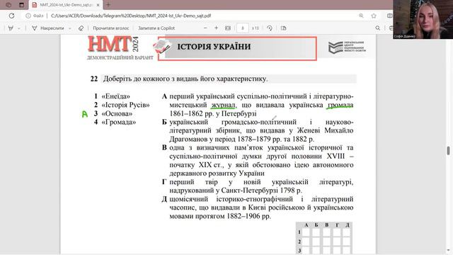Розбір демоваріанту НМТ 2024 з історії України