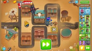 *NEW MAP* Middle Of The Road [Half Cash] Guide | No Monkey Knowledge | BTD 6 (2023 Updated) 4K