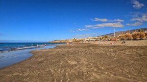 TENERIFE: Playa de Torviscas - Walking Tour (4K Ultra HD 60fps)